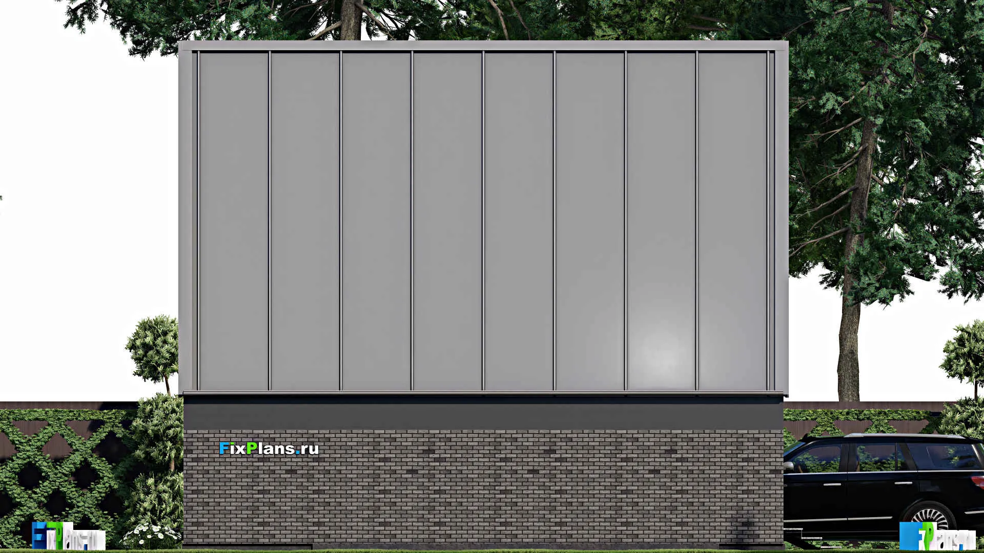 F-10475 - Проект дома с мансардой 7 на 10, площадью 70 м² с 2 спальнями