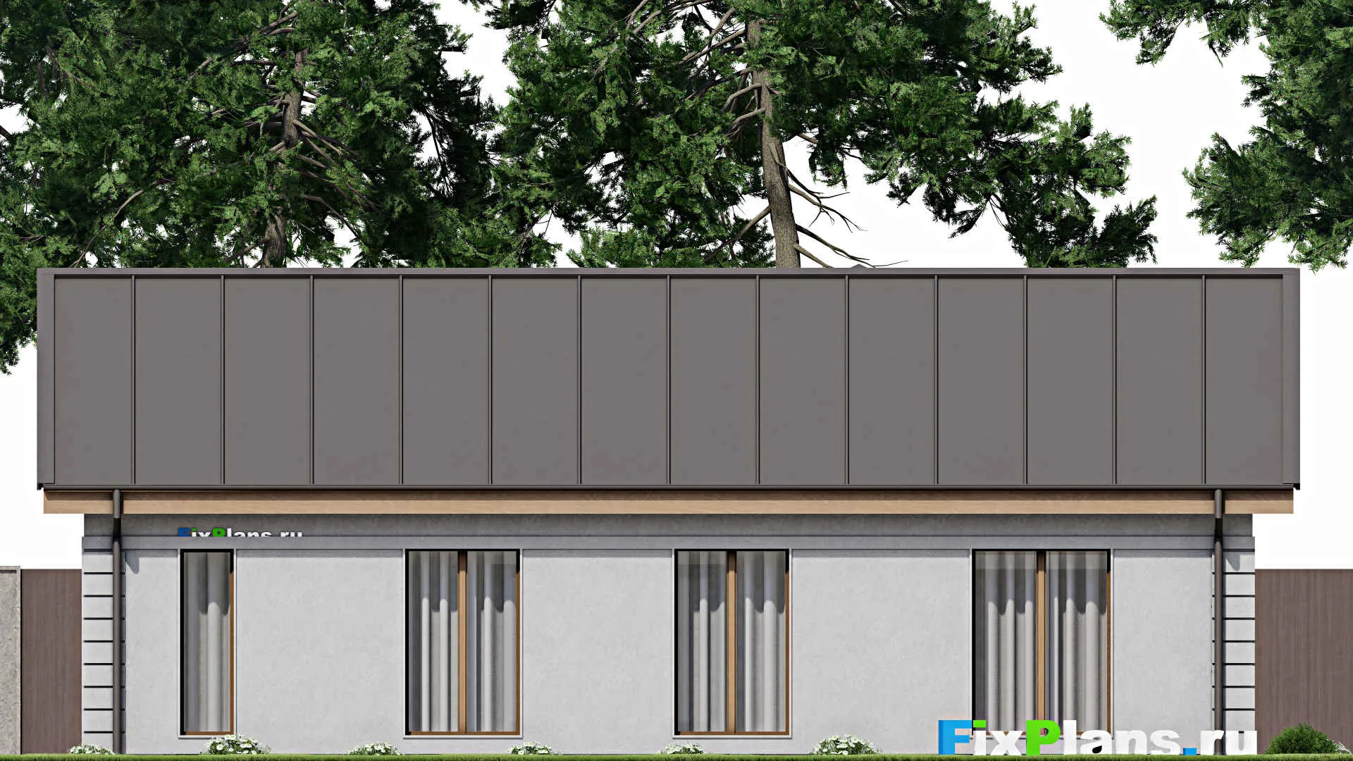 F-9260 - Проект одноэтажного дома 9 на 15, площадью 100 м² с 3 спальнями