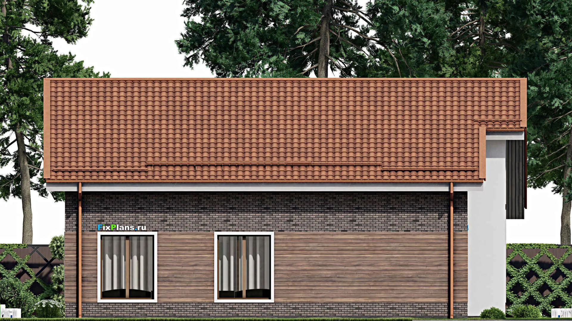 F-8315 - Проект одноэтажного дома 14 на 15, площадью 160 м² с 3 спальнями