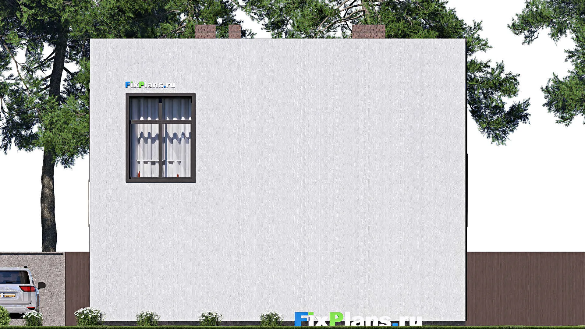 F-20357 - Проект двухэтажного дома 11 на 12, площадью 180 м² с балконом и 3 спальнями