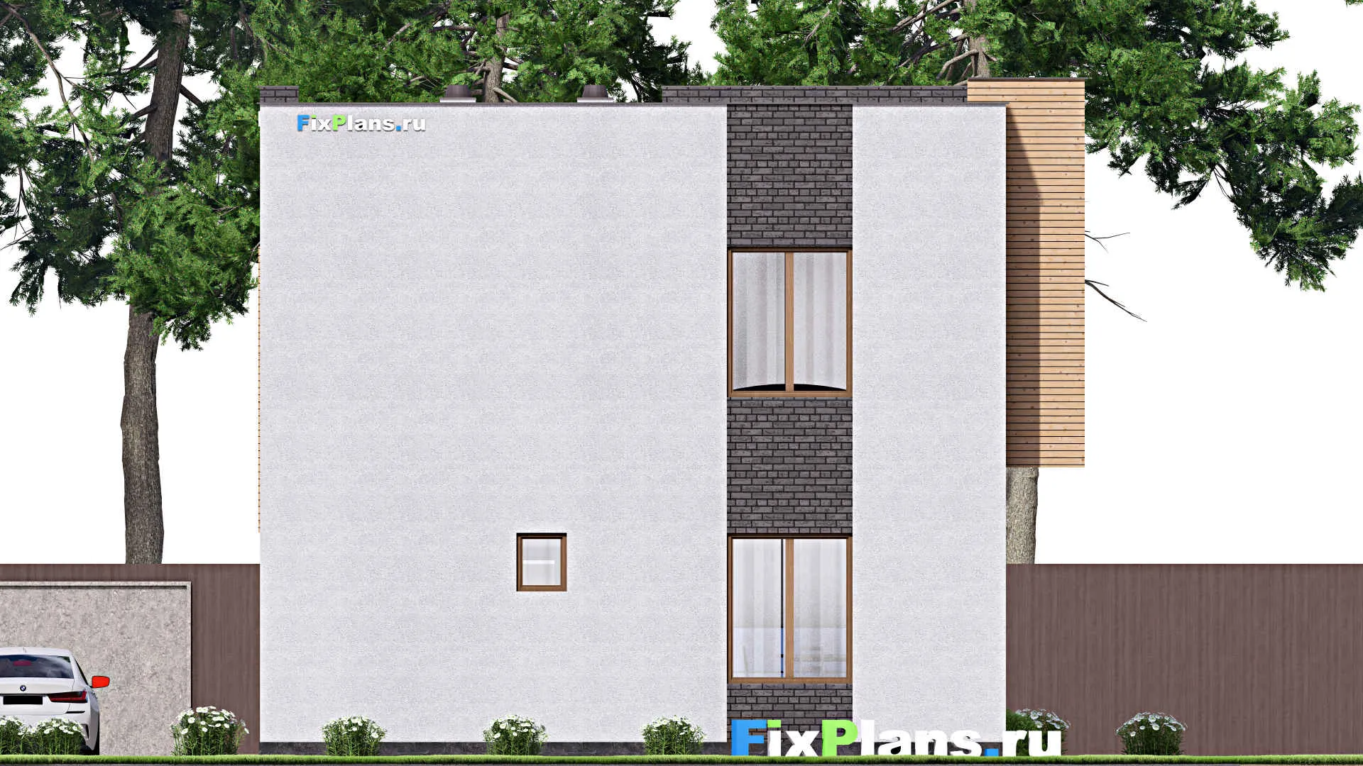F-16433 - Проект двухэтажного дома 9 на 12, площадью 150 м² с 4 спальнями